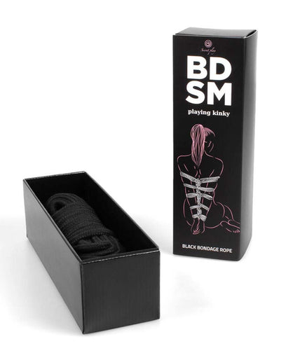 SECRETPLAY - BLACK BONDAGE ROPE BDSM COLLECTION SECRETPLAY - BLACK BONDAGE ROPE BDSM COLLECTION
