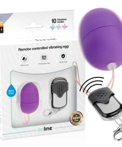 ONLINE - REMOTE CONTROL VIBRATING EGG S PURPLE ONLINE - REMOTE CONTROL VIBRATING EGG S PURPLE