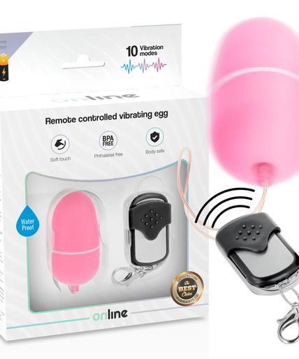 ONLINE - REMOTE CONTROL VIBRATING EGG M PINK ONLINE - REMOTE CONTROL VIBRATING EGG M PINK