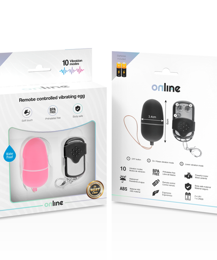 ONLINE - REMOTE CONTROL VIBRATING EGG M PINK ONLINE - REMOTE CONTROL VIBRATING EGG M PINK