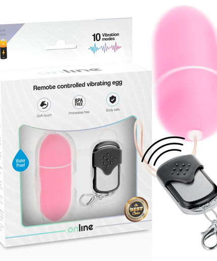 ONLINE - REMOTE CONTROL VIBRATING EGG L PINK ONLINE - REMOTE CONTROL VIBRATING EGG L PINK
