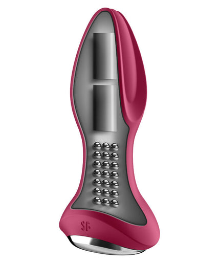 SATISFYER - ROTATOR PLUG 2+ VIBRATING PLUG APP RED SATISFYER - ROTATOR PLUG 2+ VIBRATING PLUG APP RED
