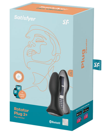 Satisfyer – Rotator Plug 2+ Vibrerende Plug App Zwart Satisfyer – Rotator Plug 2+ Vibrerende Plug App Zwart