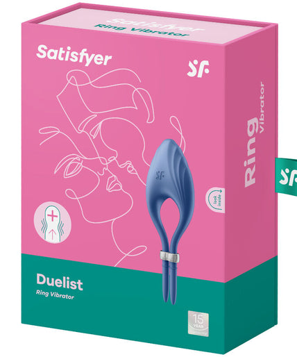 SATISFYER - DUELIST RING VIBRATOR BLUE SATISFYER - DUELIST RING VIBRATOR BLUE