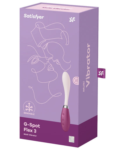 SATISFYER - G-SPOT FLEX 3 MULTI VIBRATOR RED SATISFYER - G-SPOT FLEX 3 MULTI VIBRATOR RED