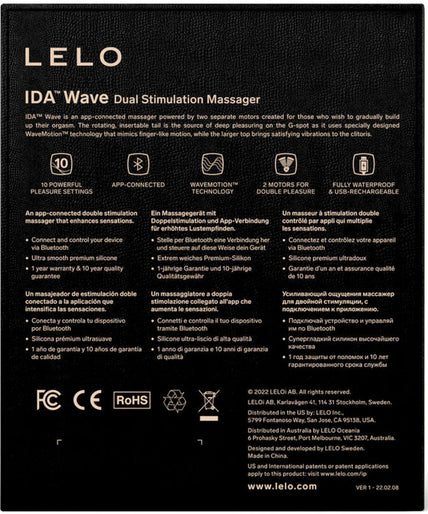 LELO – IDA WAVE Couples Massager – Black LELO – IDA WAVE Couples Massager – Black