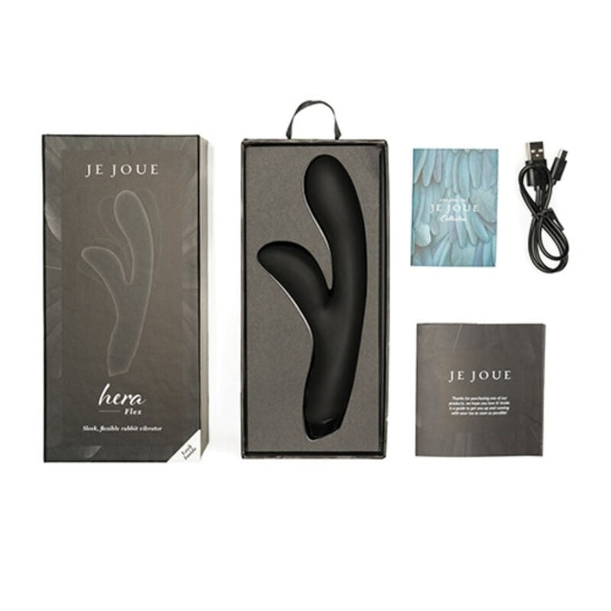 JE JOUE - HERA FLEX RABBIT VIBRATOR - ZWART
