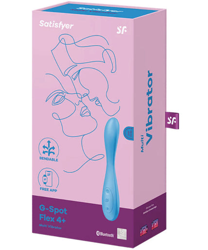 SATISFYER - G-SPOT FLEX 4+ MULTI VIBRATOR APP BLUE SATISFYER - G-SPOT FLEX 4+ MULTI VIBRATOR APP BLUE