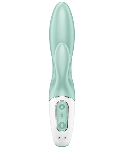 SATISFYER - AIR PUMP BUNNY 5+ INFLATABLE RABBIT VIBRATOR APP GREEN SATISFYER - AIR PUMP BUNNY 5+ INFLATABLE RABBIT VIBRATOR APP GREEN