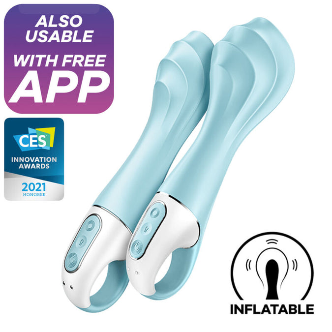 Satisfyer – Air Pump Vibrator 5+ Inflatable G – Spot Vibrator App Blue