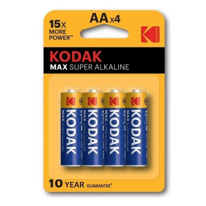 Kodak – Max Alkaline Battery Aa Lr6 Blister * 4