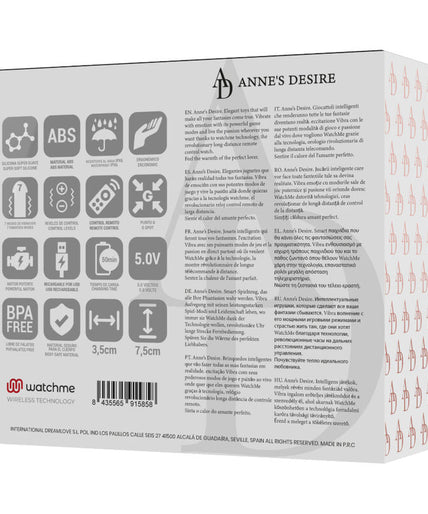 ANNE'S DESIRE - EGG REMOTE CONTROL TECHNOLOGY WATCHME BLACK ANNE'S DESIRE - EGG REMOTE CONTROL TECHNOLOGY WATCHME BLACK