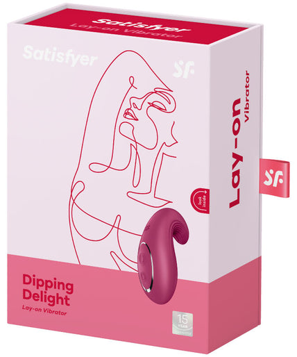 SATISFYER - DIPPING DELIGHT LAY-ON VIBRATOR RED SATISFYER - DIPPING DELIGHT LAY-ON VIBRATOR RED