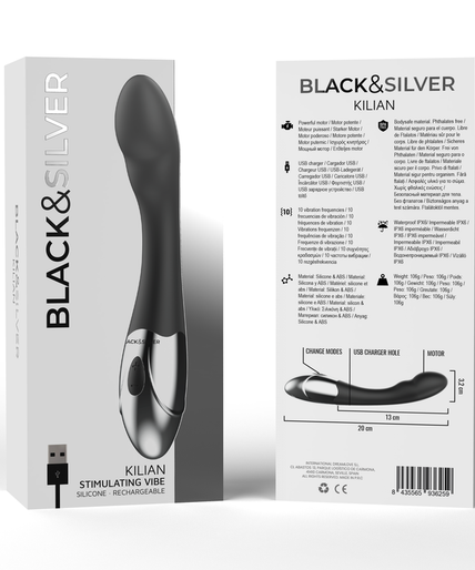 BLACK&SILVER - KILIAN STIMULATING VIBE BLACK&SILVER - KILIAN STIMULATING VIBE