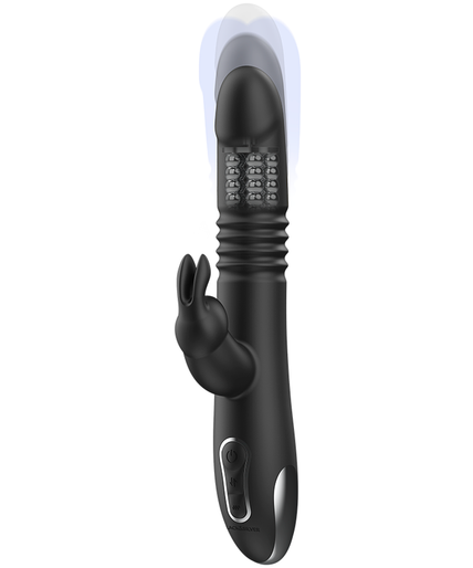 BLACK&SILVER - KENJI UP & DOWN RABBIT VIBRATOR + WATCHME REMOTE CONTROL BLACK&SILVER - KENJI UP & DOWN RABBIT VIBRATOR + WATCHME REMOTE CONTROL