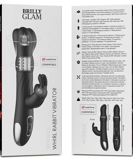 BRILLY GLAM - MOEBIUS RABBIT VIBRATOR & ROTATOR + WATCHME REMOTE CONTROL BRILLY GLAM - MOEBIUS RABBIT VIBRATOR & ROTATOR + WATCHME REMOTE CONTROL