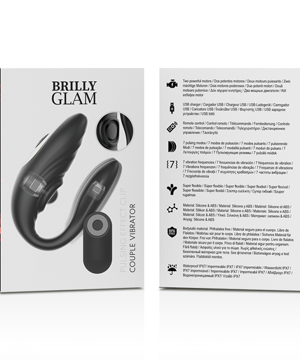 BRILLY GLAM - COUPLE PULSING & VIBRATING REMOTE CONTROL BRILLY GLAM - COUPLE PULSING & VIBRATING REMOTE CONTROL