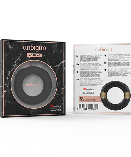 ANBIGUO - ADRIANO VIBRATING RING + WATCHME REMOTE CONTROL ANBIGUO - ADRIANO VIBRATING RING + WATCHME REMOTE CONTROL