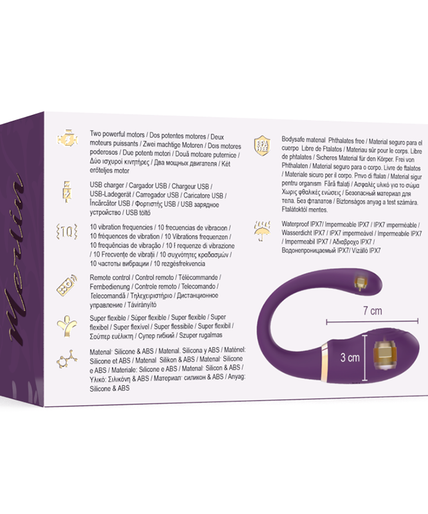 TREASURE - MERLIN DOUBLE COUPLE VIBRATOR REMOTE CONTROL TREASURE - MERLIN DOUBLE COUPLE VIBRATOR REMOTE CONTROL