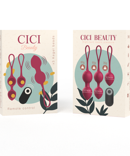 CICI BEAUTY - PREMIUM SILICONE 3 VIBRATING KEGEL BEADS REMOTE CONTROL CICI BEAUTY - PREMIUM SILICONE 3 VIBRATING KEGEL BEADS REMOTE CONTROL