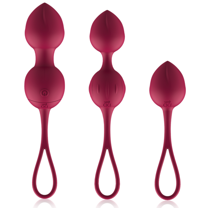 Cici Beauty – Basic Siliconen 3 Vibrerende Kegelparels met Afstandsbediening