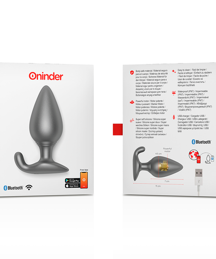 ONINDER - RIO VIBRATING ANAL PLUG BLACK - FREE APP ONINDER - RIO VIBRATING ANAL PLUG BLACK - FREE APP