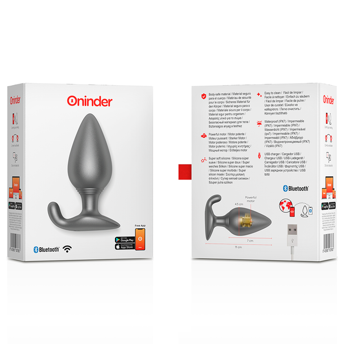 ONINDER - RIO TRILLENDE ANAALPLUG ZWART - GRATIS APP