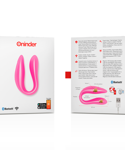 ONINDER - LISBOA PINK G-POINT & CLITORIS STIMULATOR - FREE PINK APP ONINDER - LISBOA PINK G-POINT & CLITORIS STIMULATOR - FREE PINK APP