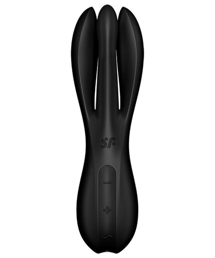 SATISFYER - THREESOME 2 VIBRATOR BLACK SATISFYER - THREESOME 2 VIBRATOR BLACK