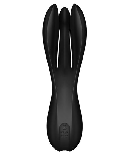 SATISFYER - THREESOME 2 VIBRATOR BLACK SATISFYER - THREESOME 2 VIBRATOR BLACK