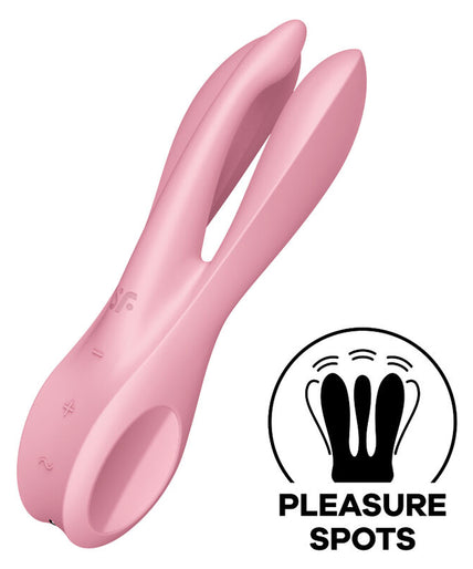 SATISFYER - THREESOME 1 VIBRATOR PINK SATISFYER - THREESOME 1 VIBRATOR PINK