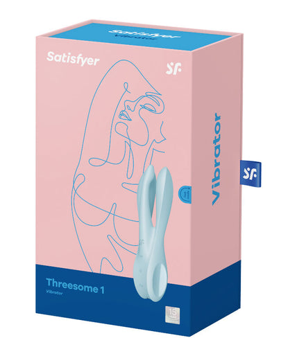 SATISFYER - THREESOME 1 VIBRATOR BLUE SATISFYER - THREESOME 1 VIBRATOR BLUE