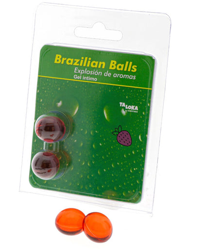 TALOKA - 2 BRAZILIAN BALLS STRAWBERRY INTIMATE GEL TALOKA - 2 BRAZILIAN BALLS STRAWBERRY INTIMATE GEL