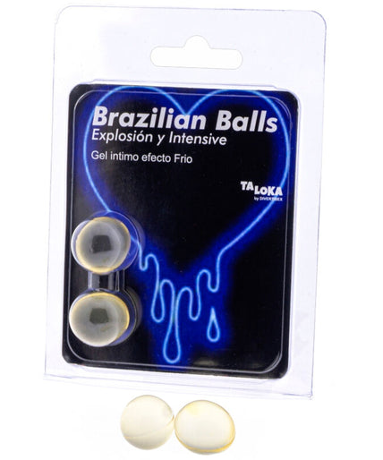 TALOKA - 2 BRAZILIAN BALLS COLD & VIBRATION EFFECT EXCITING GEL TALOKA - 2 BRAZILIAN BALLS COLD & VIBRATION EFFECT EXCITING GEL