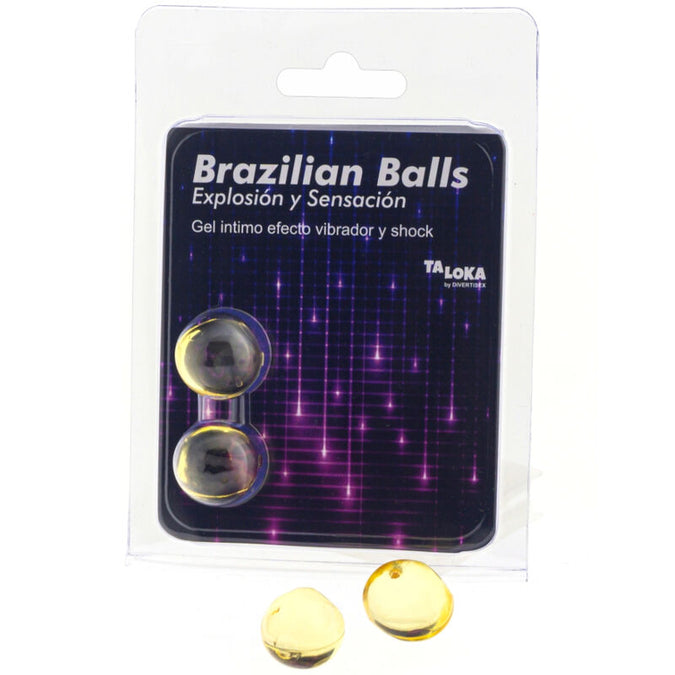Taloka – 2 Brazilian Balls Vibrating & Shock Effect Exciting Gel