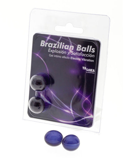 TALOKA - 2 BRAZILIAN BALLS ELECTRIC VIBRATING EFFECT EXCITING GEL TALOKA - 2 BRAZILIAN BALLS ELECTRIC VIBRATING EFFECT EXCITING GEL