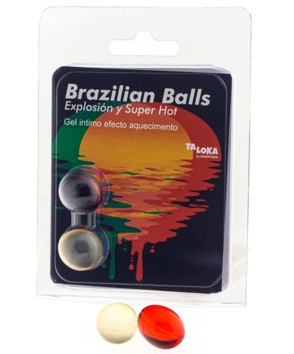 TALOKA - 2 BRAZILIAN BALLS SUPER HOT EFFECT EXCITING GEL TALOKA - 2 BRAZILIAN BALLS SUPER HOT EFFECT EXCITING GEL