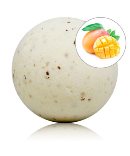 TALOKA - MANGO SCENTED BATH BOMB WITH ROSE PETALS TALOKA - MANGO SCENTED BATH BOMB WITH ROSE PETALS