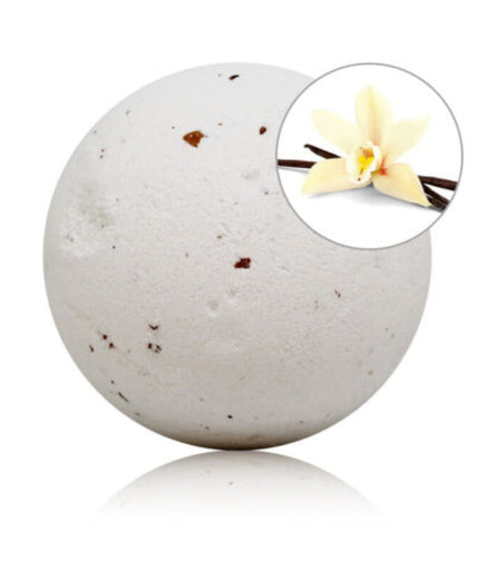 TALOKA - VANILLA SCENTED BATH BOMB WITH ROSE PETALS TALOKA - VANILLA SCENTED BATH BOMB WITH ROSE PETALS