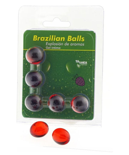 TALOKA - 5 BRAZILIAN BALLS STRAWBERRY INTIMATE GEL TALOKA - 5 BRAZILIAN BALLS STRAWBERRY INTIMATE GEL