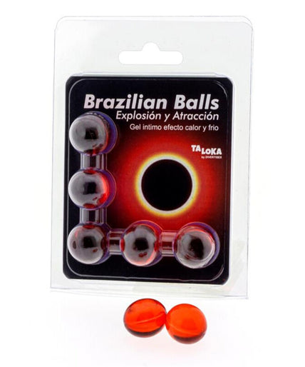 TALOKA - 5 BRAZILIAN BALLS HOT & COLD EFFECT EXCITING GEL TALOKA - 5 BRAZILIAN BALLS HOT & COLD EFFECT EXCITING GEL