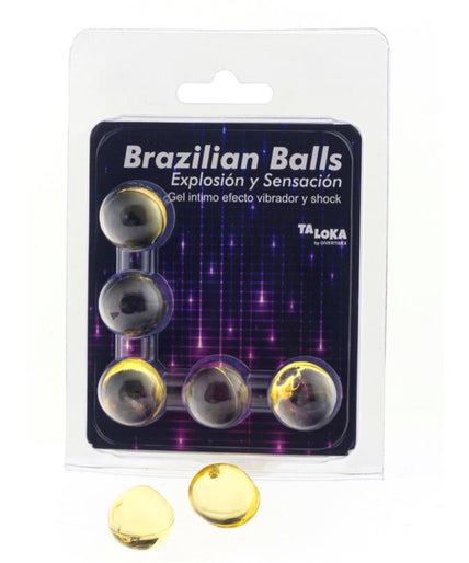 TALOKA - 5 BRAZILIAN BALLS VIBRATING & SHOCK EFFECT EXCITING GEL TALOKA - 5 BRAZILIAN BALLS VIBRATING & SHOCK EFFECT EXCITING GEL