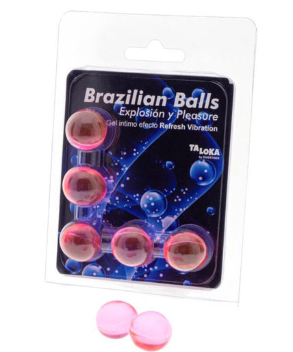 TALOKA - 5 BRAZILIAN BALLS REFRESH VIBRATING EFFECT EXCITING GEL TALOKA - 5 BRAZILIAN BALLS REFRESH VIBRATING EFFECT EXCITING GEL