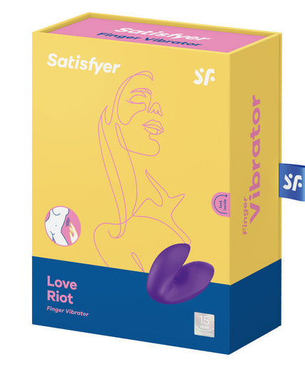 SATISFYER - LOVE RIOT FINGER VIBRATOR PURPLE SATISFYER - LOVE RIOT FINGER VIBRATOR PURPLE