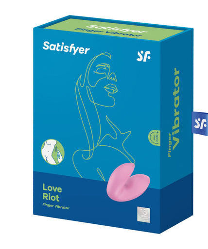 SATISFYER - LOVE RIOT FINGER VIBRATOR PINK SATISFYER - LOVE RIOT FINGER VIBRATOR PINK