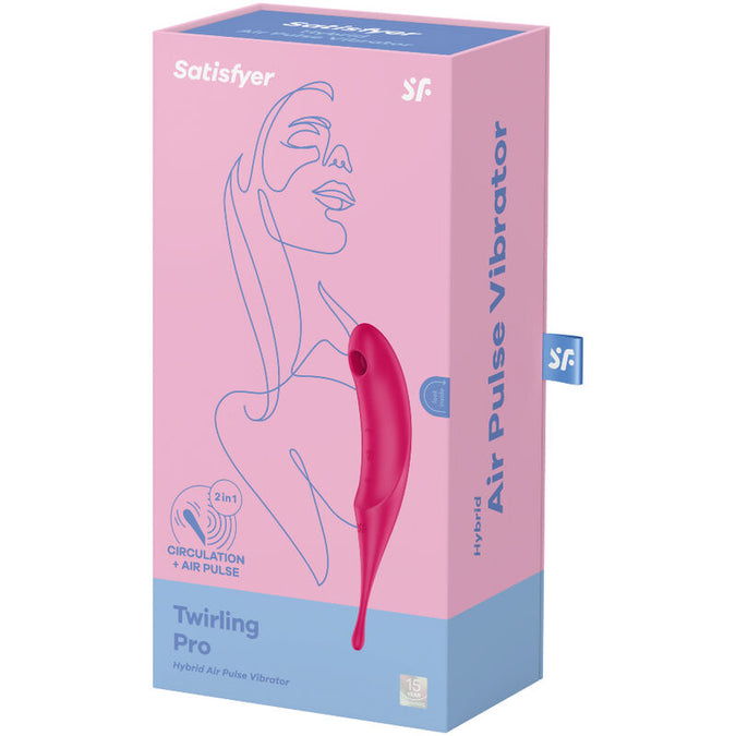 SATISFYER - TWIRLING PRO AIR PULSE STIMULATOR & VIBRATOR ROOD