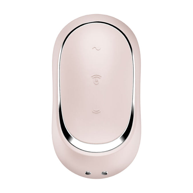 SATISFYER - PRO TO GO 2 DUBBELE LUCHTDRUKSTIMULATOR & VIBRATOR BEIGE