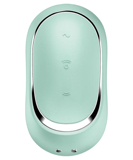 SATISFYER - PRO TO GO 2 DOUBLE AIR PULSE STIMULATOR & VIBRATOR GREEN SATISFYER - PRO TO GO 2 DOUBLE AIR PULSE STIMULATOR & VIBRATOR GREEN