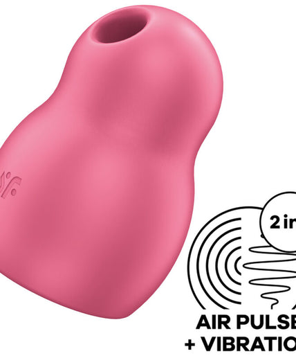 SATISFYER - PRO TO GO 1 DOUBLE AIR PULSE STIMULATOR & VIBRATOR RED SATISFYER - PRO TO GO 1 DOUBLE AIR PULSE STIMULATOR & VIBRATOR RED
