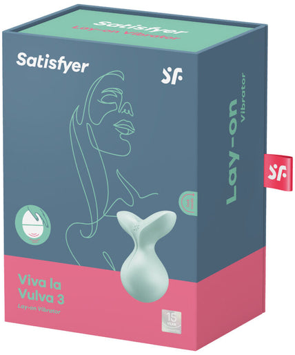SATISFYER - VIVA LA VULVA 3 LAY-ON VIBRATOR GREEN SATISFYER - VIVA LA VULVA 3 LAY-ON VIBRATOR GREEN